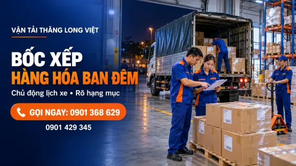 Vận Tải Thăng Long Việt - Bốc Xếp Cẩn Thận, Nâng Niu Mọi Kiện Hàng