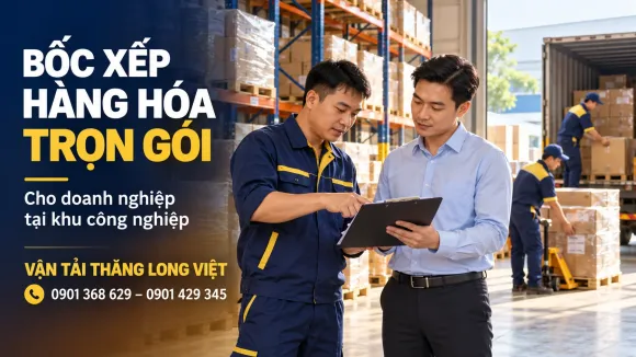 Vận Tải Thăng Long Việt - Bốc Xếp Cẩn Thận, Nâng Niu Mọi Kiện Hàng