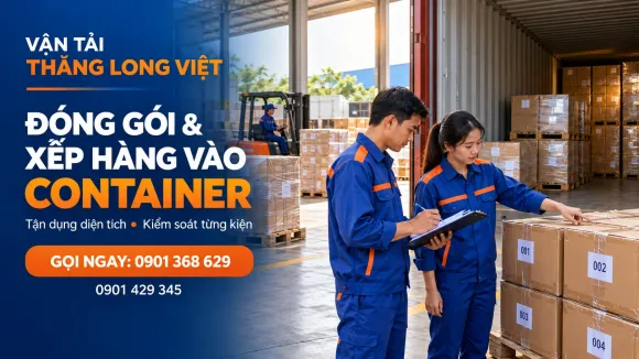 Vận Tải Thăng Long Việt - Bốc Xếp Cẩn Thận, Nâng Niu Mọi Kiện Hàng