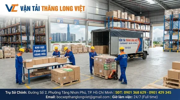 Vận Tải Thăng Long Việt - Bốc Xếp Cẩn Thận, Nâng Niu Mọi Kiện Hàng