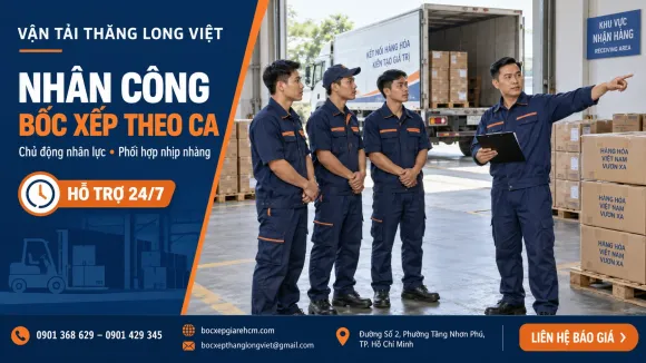 Vận Tải Thăng Long Việt - Bốc Xếp Cẩn Thận, Nâng Niu Mọi Kiện Hàng