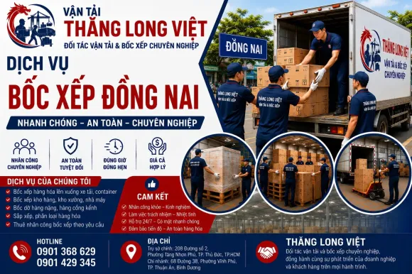 Dịch Vụ Bốc Xếp Đồng Nai – Nhân Công Nhanh, Chuyên Nghiệp