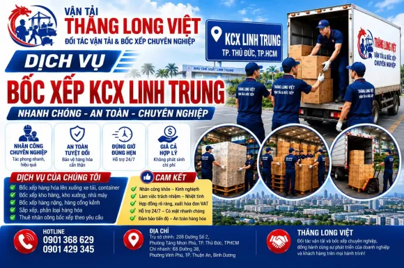 Dịch Vụ Bốc Xếp Khu Chế Xuất Linh Trung – Nhân Công Chuyên Nghiệp