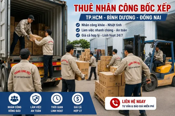 Bốc Xếp Hàng Nặng – Nhân Công Bốc Dỡ Hàng Hóa Chuyên Nghiệp