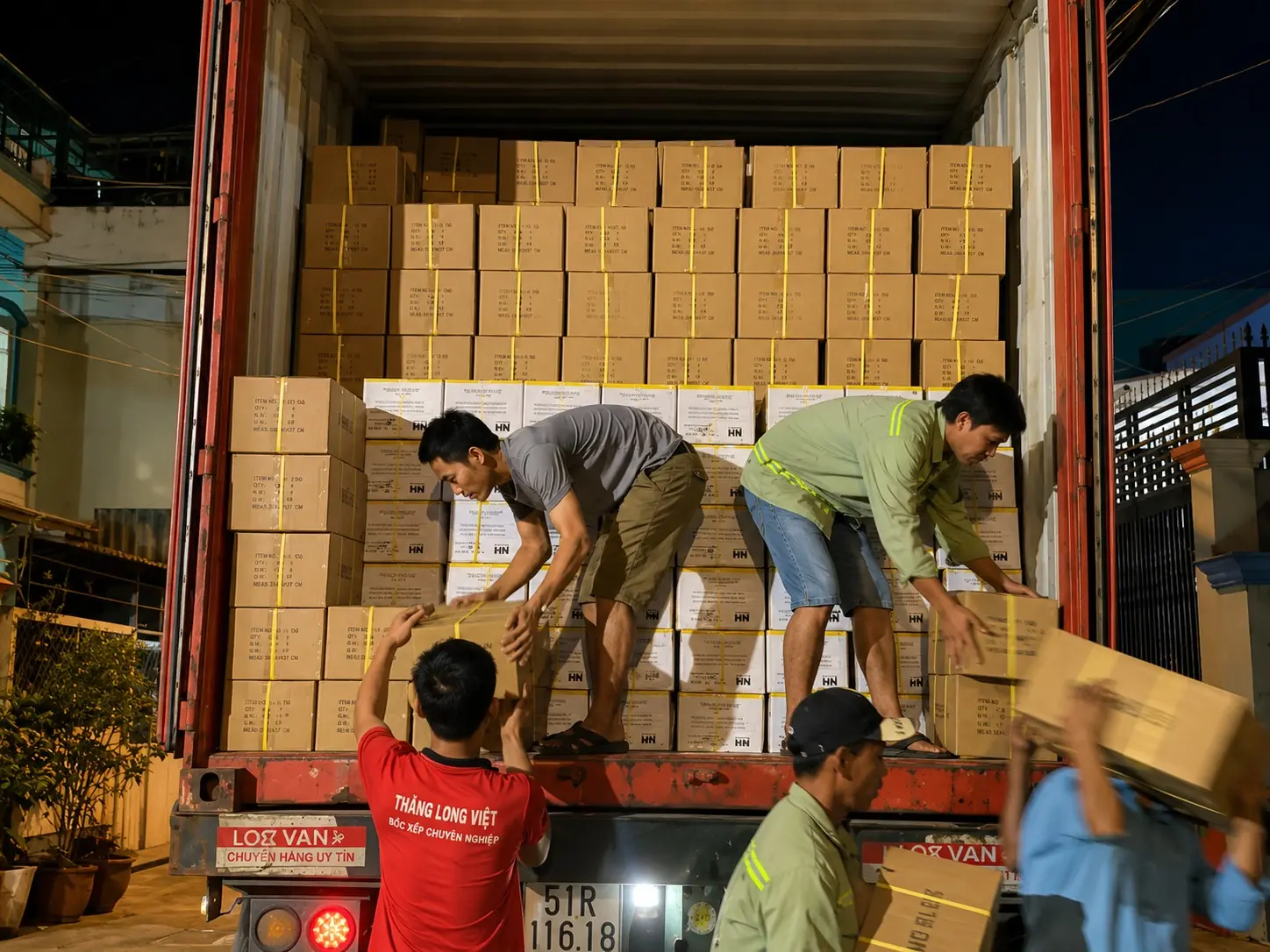 Bốc xếp container tại Bình Dương