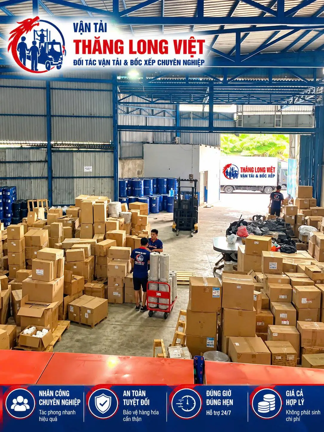 Nh&acirc;n c&ocirc;ng bốc xếp kho xưởng Khu C&ocirc;ng Nghệ Cao TPHCM