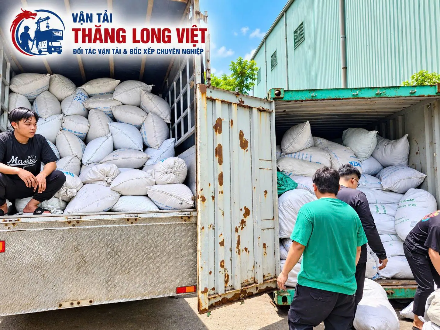 Nh&acirc;n c&ocirc;ng bốc xếp khu c&ocirc;ng nghiệp Thuận An B&igrave;nh Dương