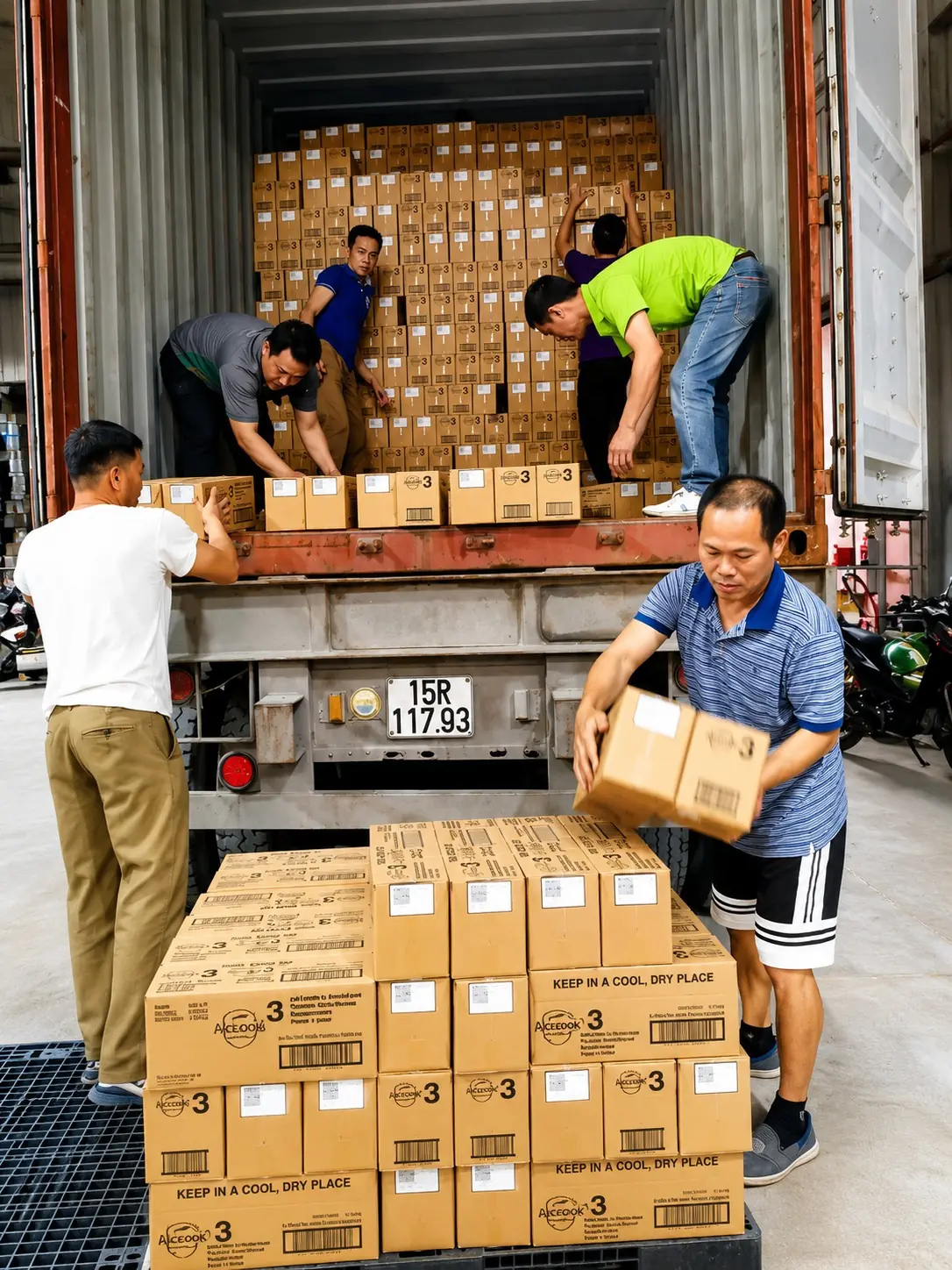 Nhân công bốc xếp container tại Thủ Đức