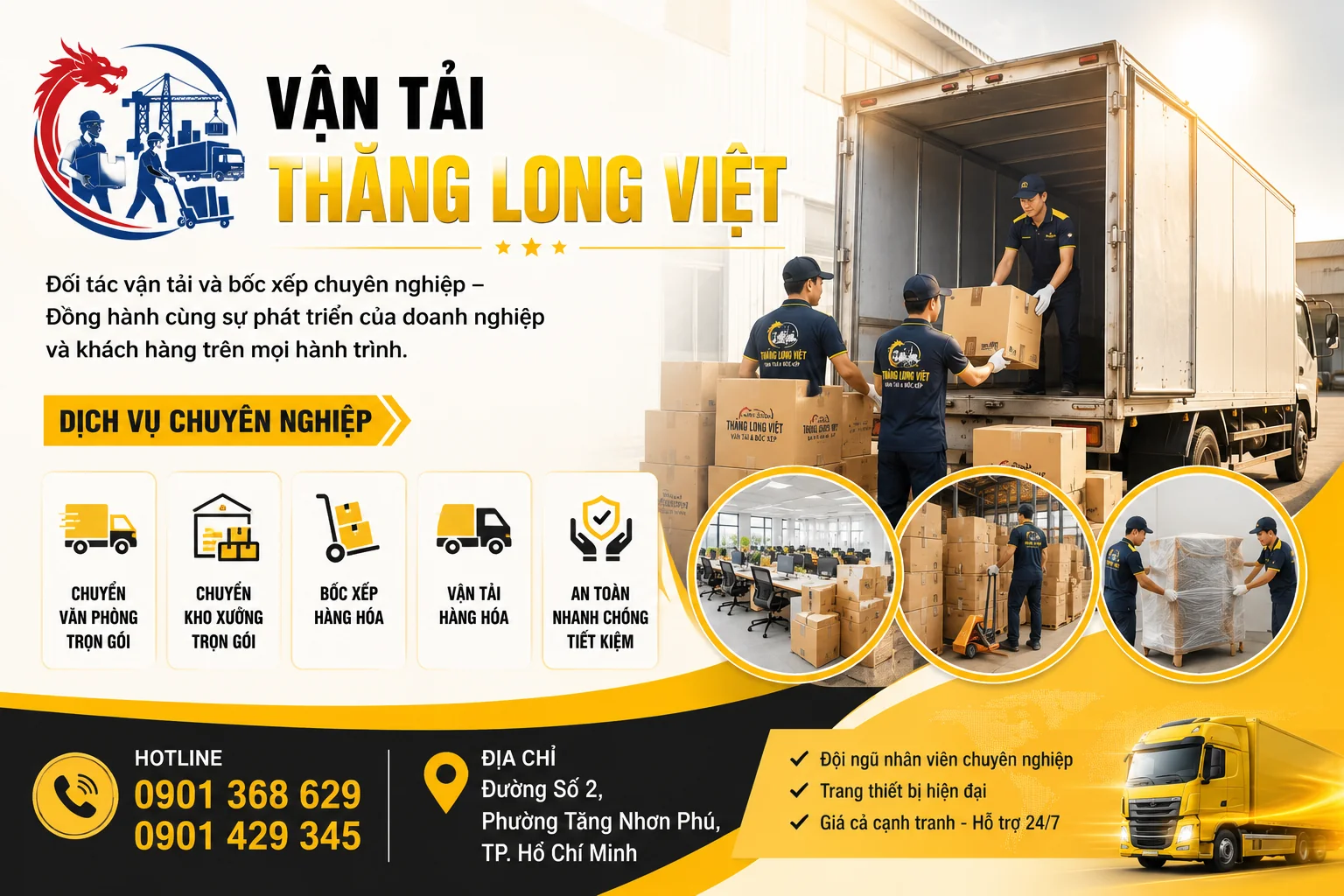 Dịch vụ vận tải bốc xếp hàng hóa