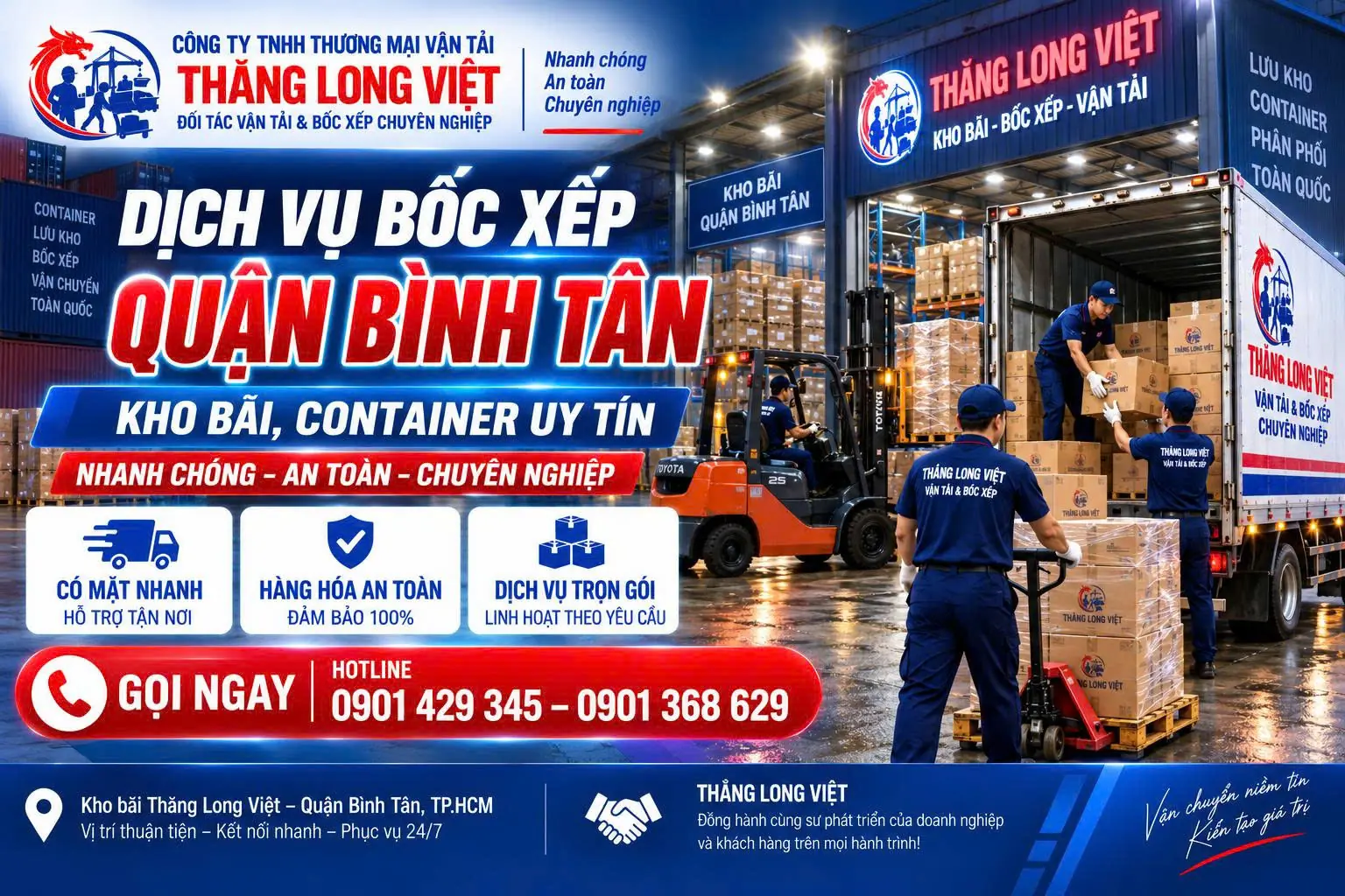 Dịch vụ bốc xếp Quận B&igrave;nh T&acirc;n