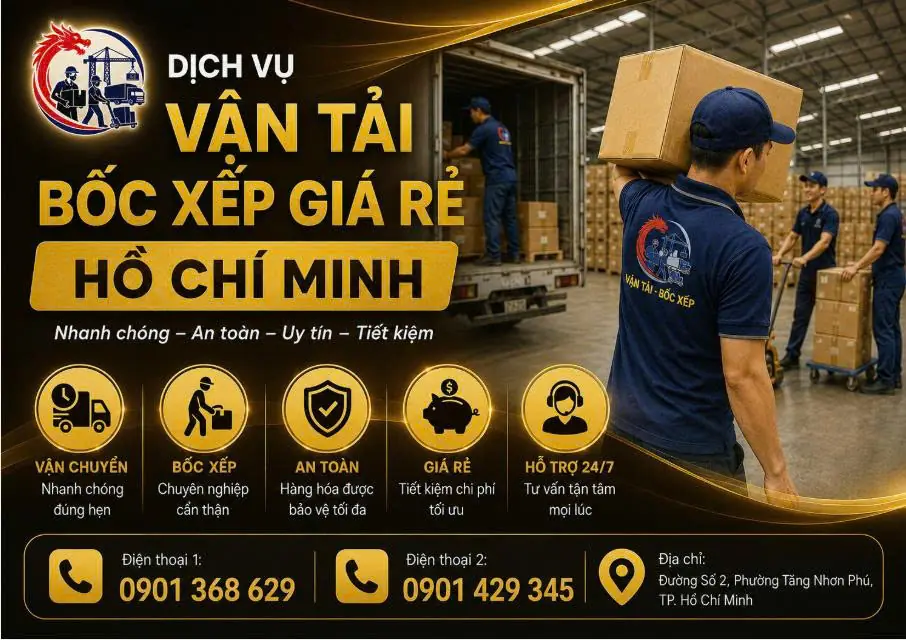 Dịch vụ bốc xếp TPHCM Thăng Long Việt