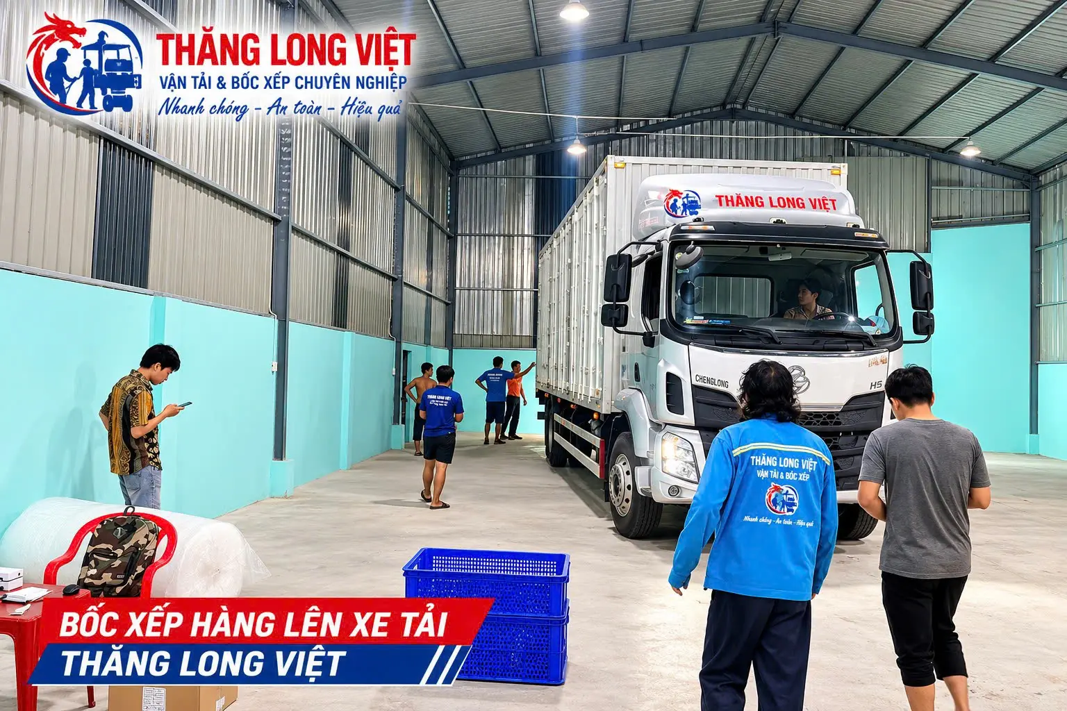 Nhân công bốc dỡ hàng hóa xe tải